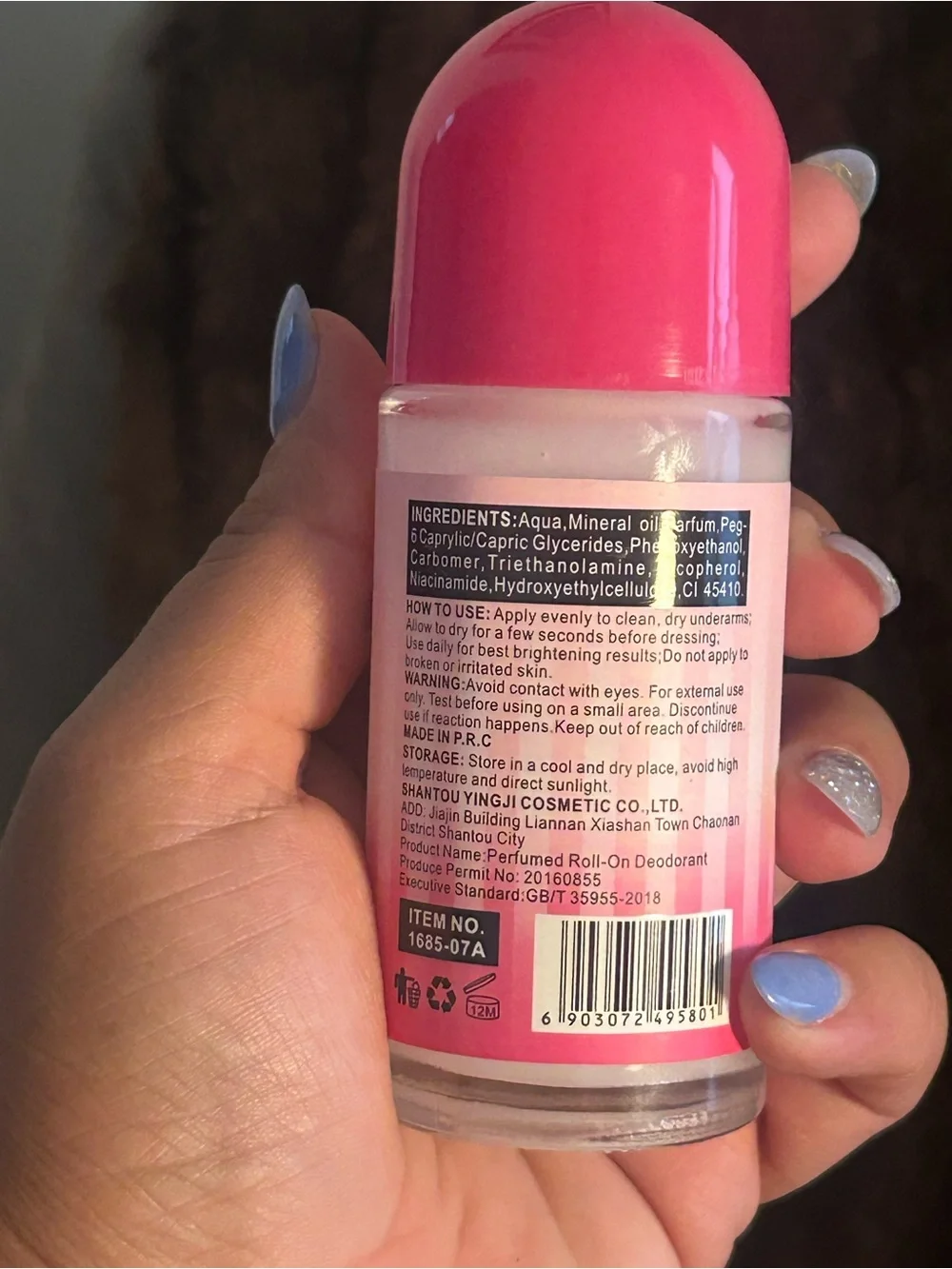 Kiss Beauty Pink Bomb Roll On Deodorant